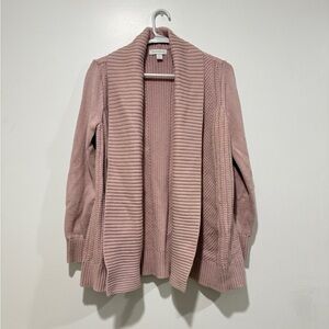 Charter club Women's Pink Open Front Cardigan Sweater size PM